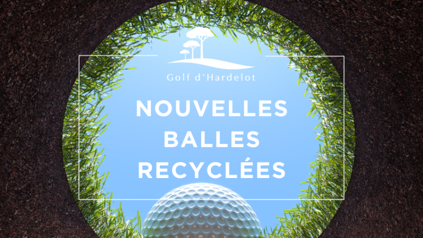 New “eco range replay” recycled balls at Golf d’Hardelot - Open Golf Club