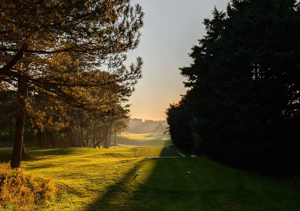 Trou 8 couché de soleil aux Dunes